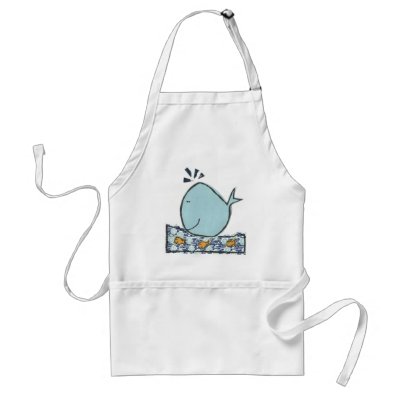 Big Happy Whale Apron by WallcoJr
