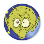 Big Head Alien Refrigerator Magnet
