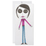 Big Head Button girl Custom Rack Cards