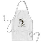 Big Heart Cartoon Horse Aprons