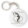 Big Heart Cartoon Horse Key Chain