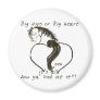 Big Heart Cartoon Horse Magnets