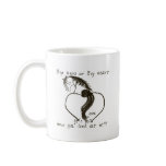 Big Heart Cartoon Horse Coffee Mug