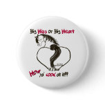 Big Heart Cartoon Horse with Red Pin