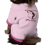 Big Heart Cartoon Horse with Red Doggie T Shirt