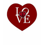 Big heart with laces and red bow t-shirts