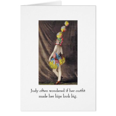Big Hips Blank Card by Flumadiddle