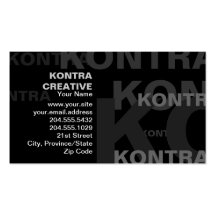 Big Impacting Text Business Card