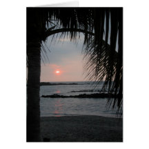 Big Island Sunset Greeting Card