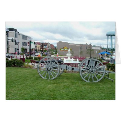 Big John Visits Downtown Greeting Card by bhbphotos