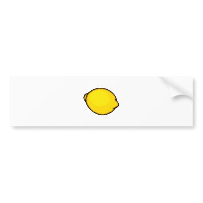 Big Lemon Bumper Stickers by TotallyRandom