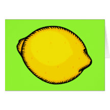 Big Lemon Greeting Card