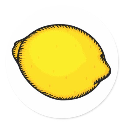 Big Lemon Stickers by TotallyRandom