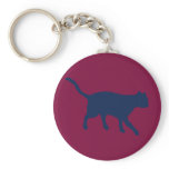 big maroon cat keychain