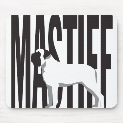 Big MASTIFF Mouse Pads by dunkirk