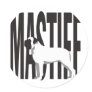 Big MASTIFF Round Stickers