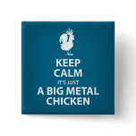 Big metal chicken button