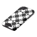 Big Mod Dots Black & White Case-Mate ID™ iPhone 4 Iphone 4 Id Covers