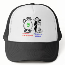 Big Moneybags Mitt Romney versus average Americans Mesh Hats