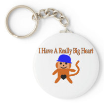 Big Monkey Heart Key Chain