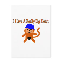 Big Monkey Heart Postcard