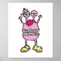 big mouth funny monster posters