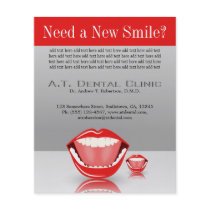 Big Mouth Small Dentist Dentistry Dental Flyers