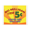Big Mulligan Stew postcards