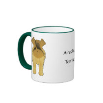 Big Nose Airedale Terrier Mugs