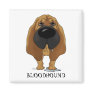 Big Nose Bloodhound Refrigerator Magnets