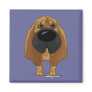 Big Nose Bloodhound Fridge Magnet