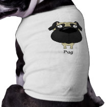 Big Nose Pug Doggie T Shirt