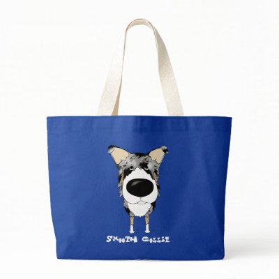 Big Nose Smooth Collie Tote Bag by NothinButtDogs