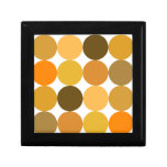 Big Orange Polka Dots Keepsake Box
