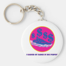 Big Pimpin Badge Key Chain