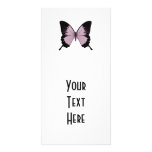 Big Pink & Black Butterfly - Personalize Personalized Photo Card