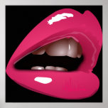 Big Pink Lips Canvas Print