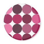 Big Pink Polka Dots Magnet