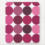 Big Pink Polka Dots Mouse Mats