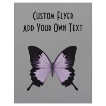 Big Purple & Black Butterfly