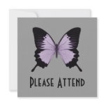 Big Purple & Black Butterfly