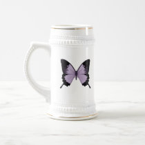 Big Purple & Black Butterfly Coffee Mugs