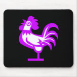 Big Purple Black Mouse Pad