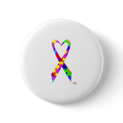 Big Puzzle Pieces Heart Shaped Awareness Ribbon by awareness