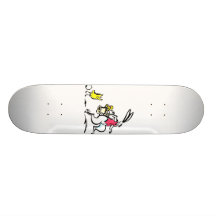 big rabbit hopping carrying basket and chick.png skate board