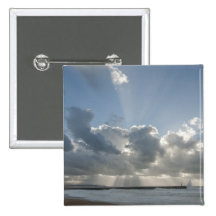 Big rays through clouds buttons