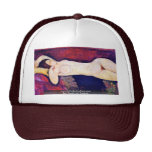 Big Reclining Nude,  By Modigliani Amedeo Hats