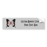 Big Red & Black Butterfly Bumper Sticker