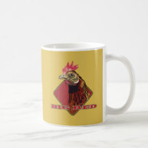 Big Red Country Rooster Mugs