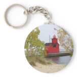 Big Red Lighthouse Keychains